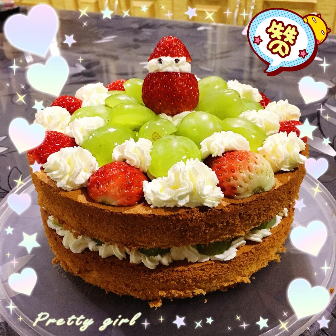 【零失败】不会裱花没关系的水果裸蛋糕 芒果裸蛋糕 完美戚风胚