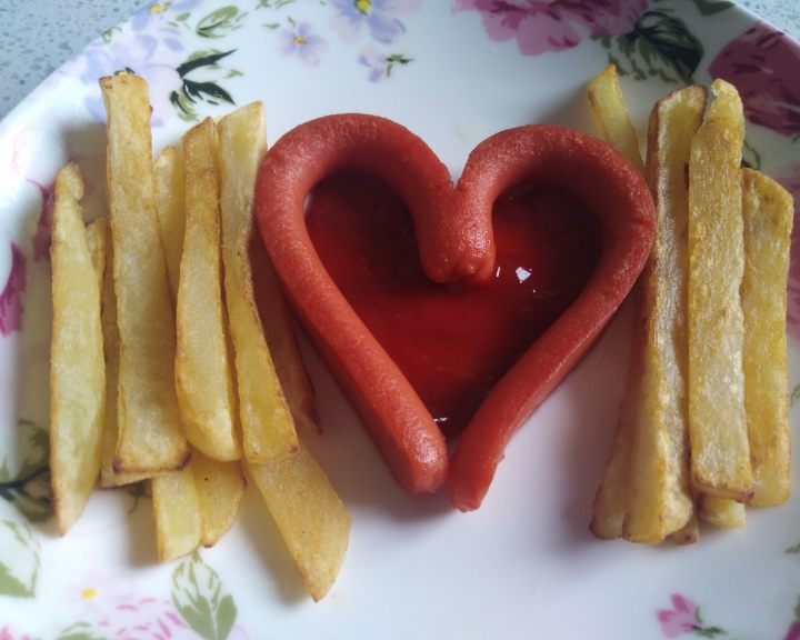儿童爱心土豆薯条的做法 步骤10