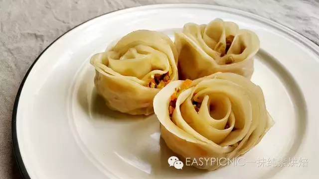 100个easy-to-make菜谱100 | 玫瑰花饺子的做法