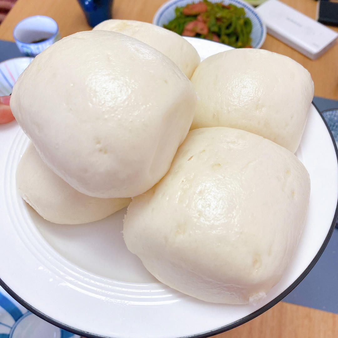 面包机版超松软牛奶馒头
