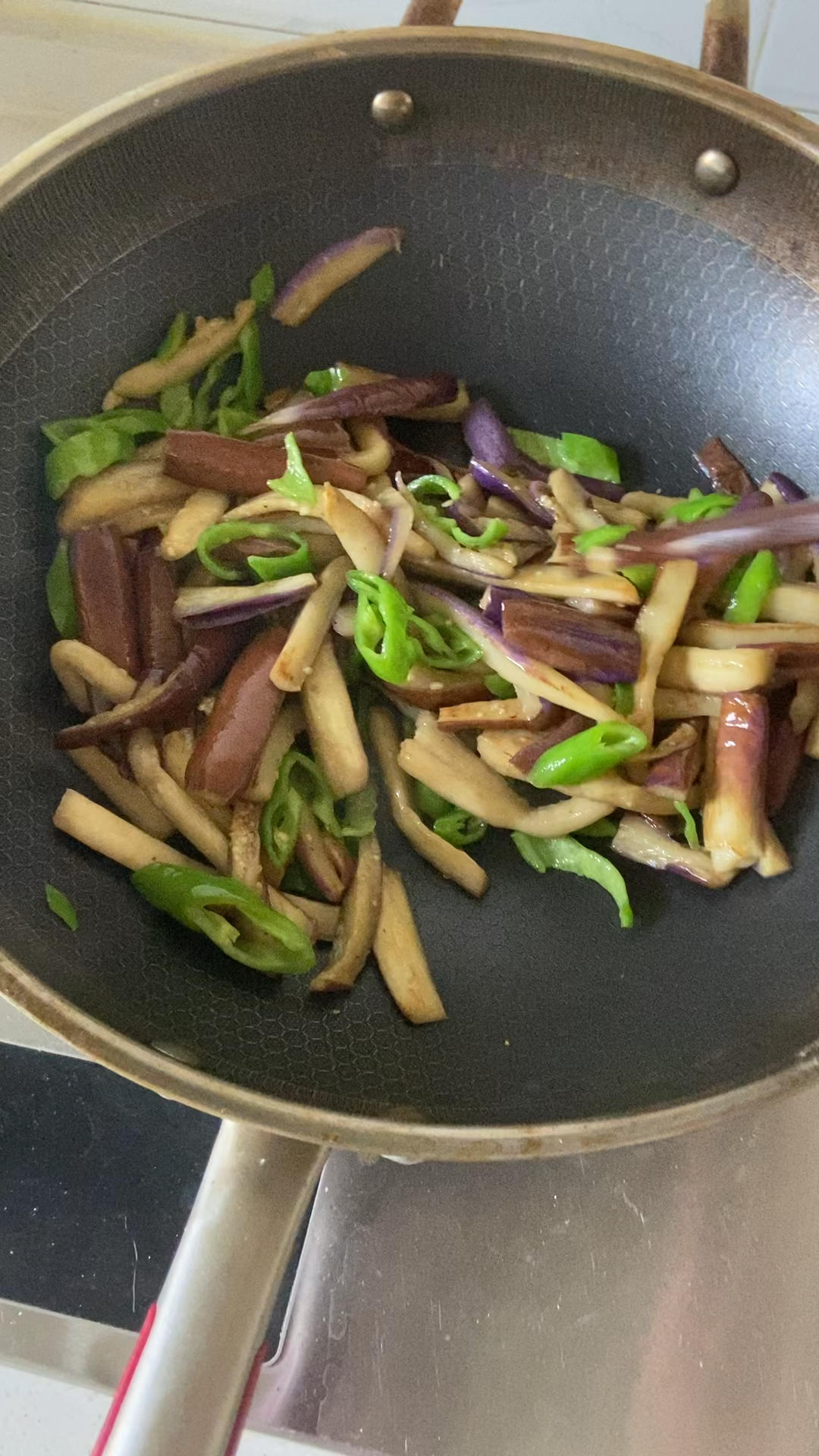 青椒炒茄子