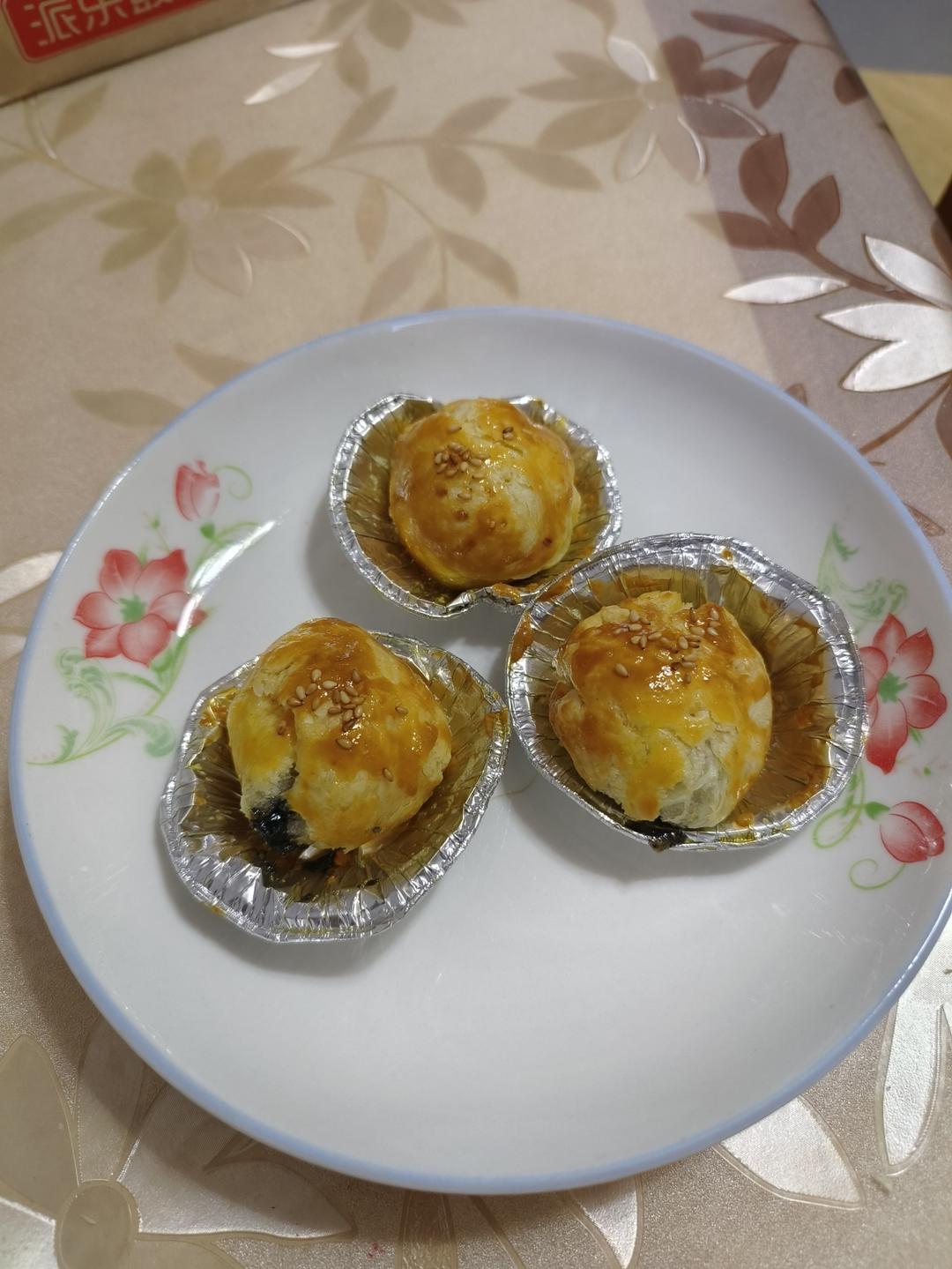 有空气炸锅就能做的小点心「酥皮汤圆」蛋挞皮与汤圆的完美结合👍👍👍