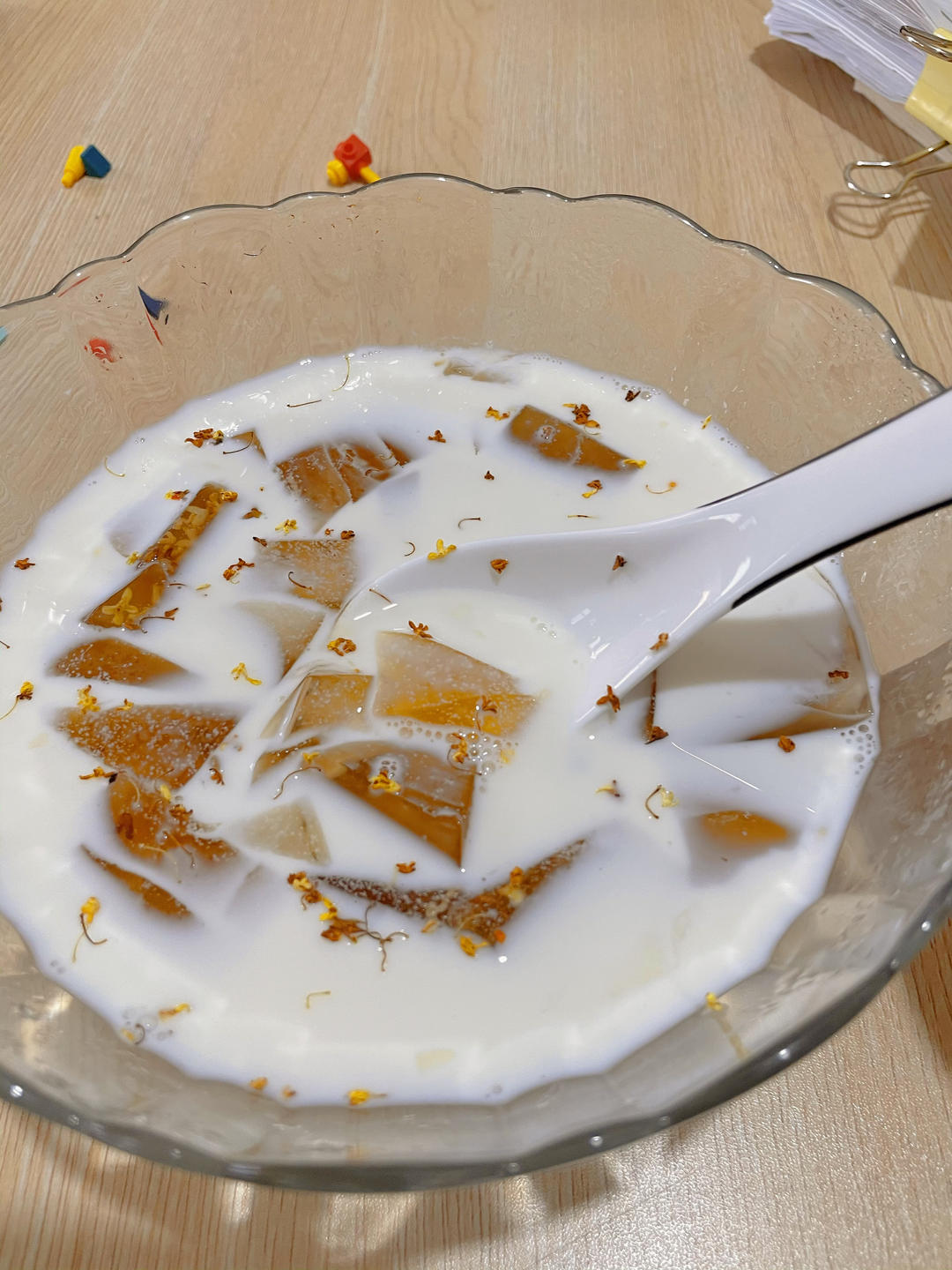 桂花冻🌼甜品必备，超简单‼️