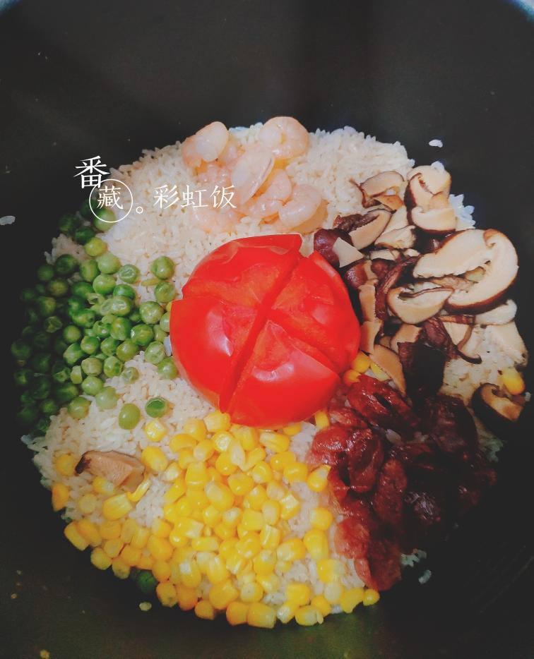一颗番茄饭(彩虹饭)~的做法