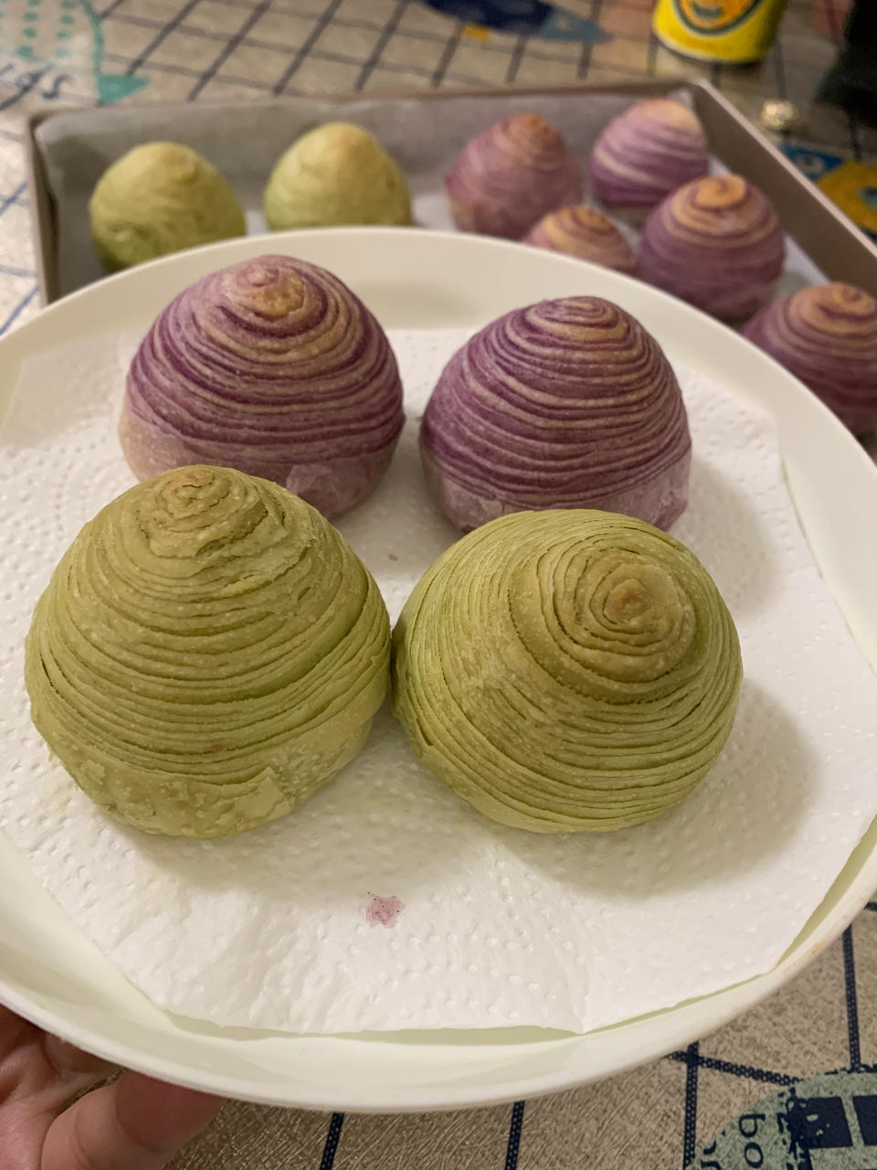 紫薯红豆蛋黄酥