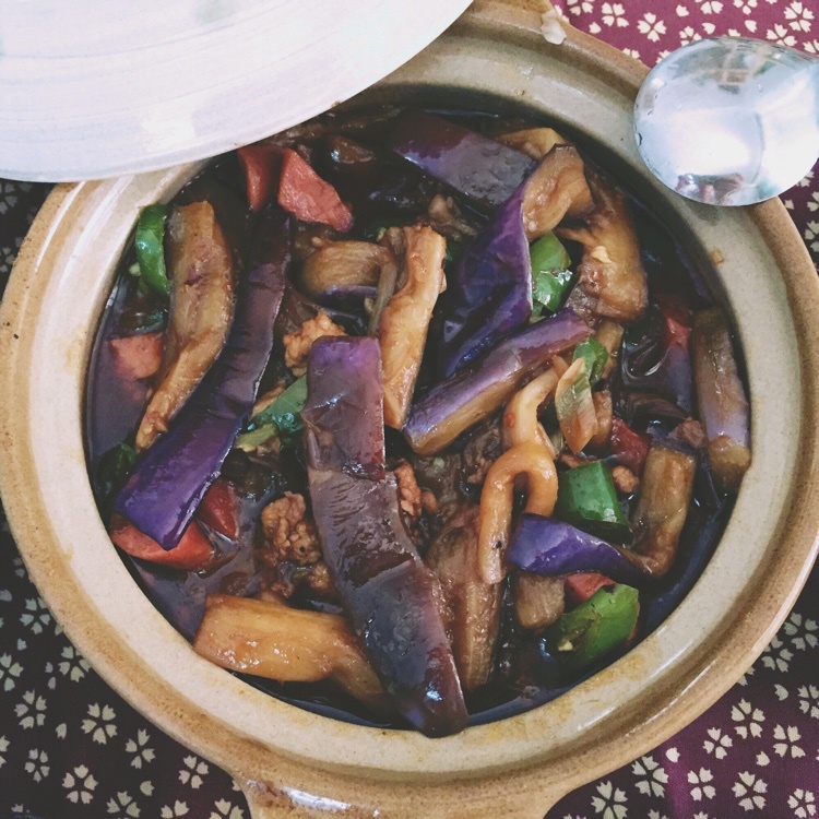 鱼香茄子煲