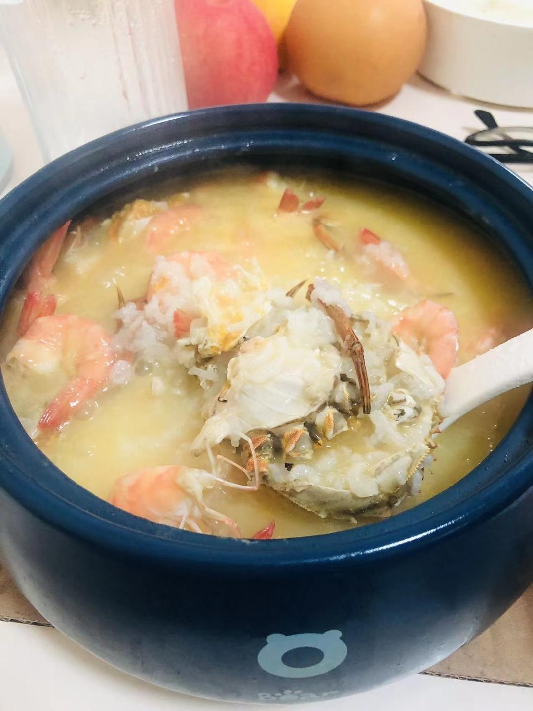 潮汕虾蟹砂锅粥