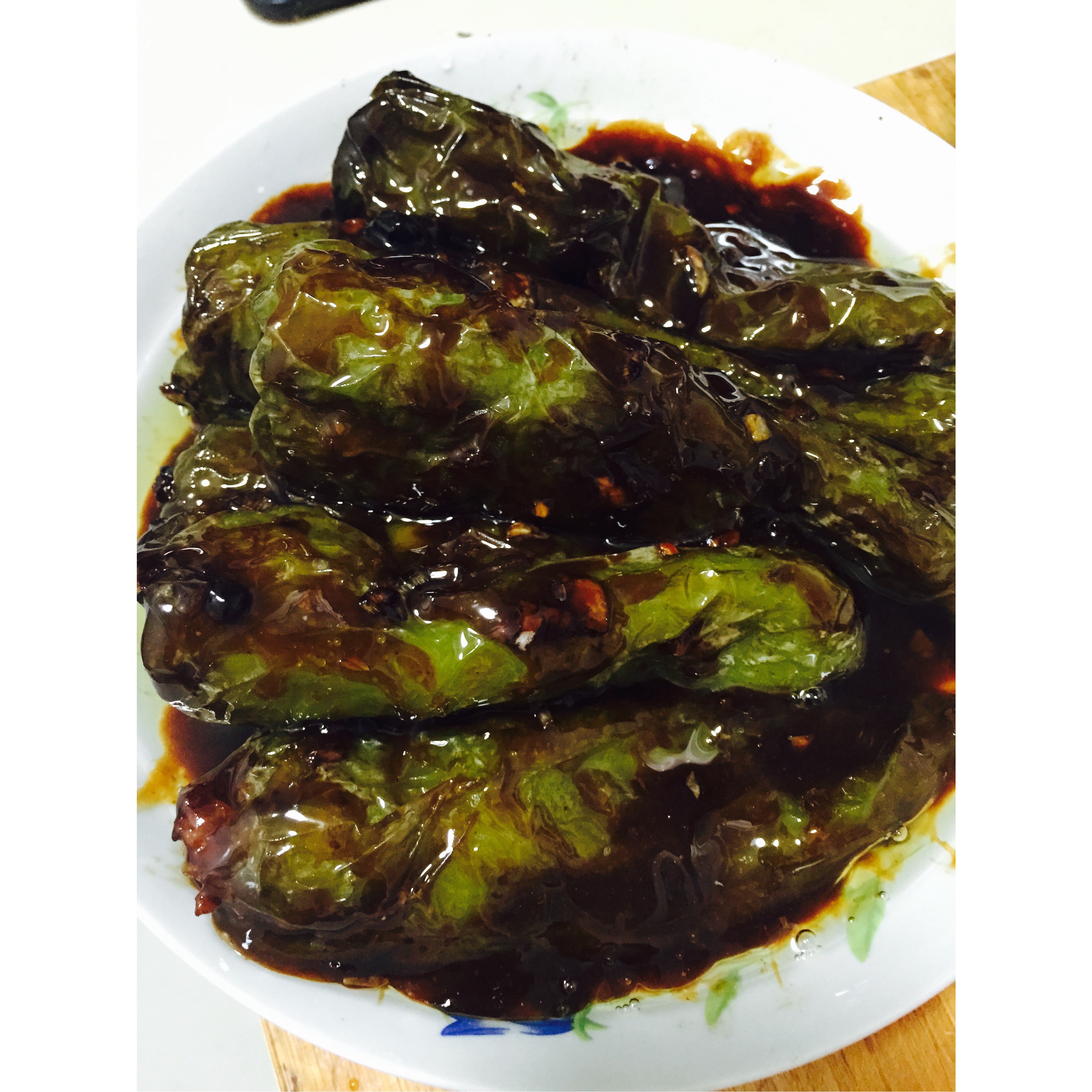 肉酿虎皮青椒