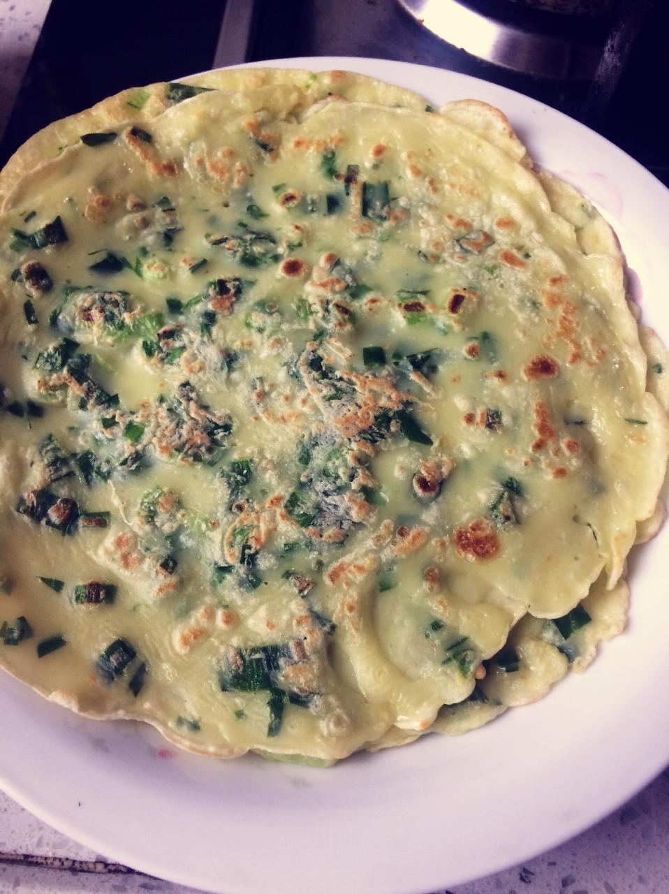 快手鸡蛋饼～～十分钟早餐！