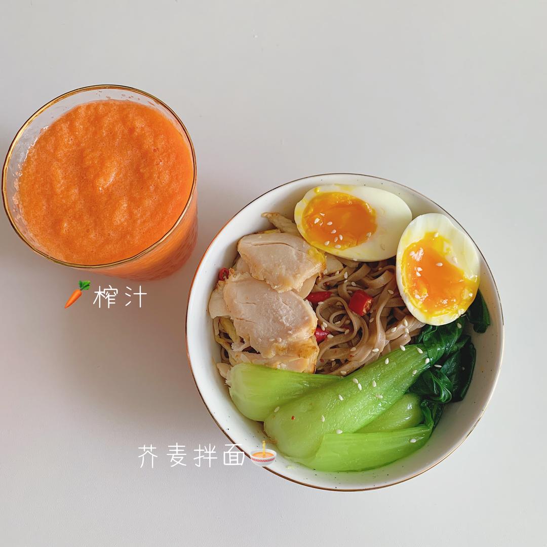 嘴巴再挑剔一口吃哭自制凉拌芥麦面