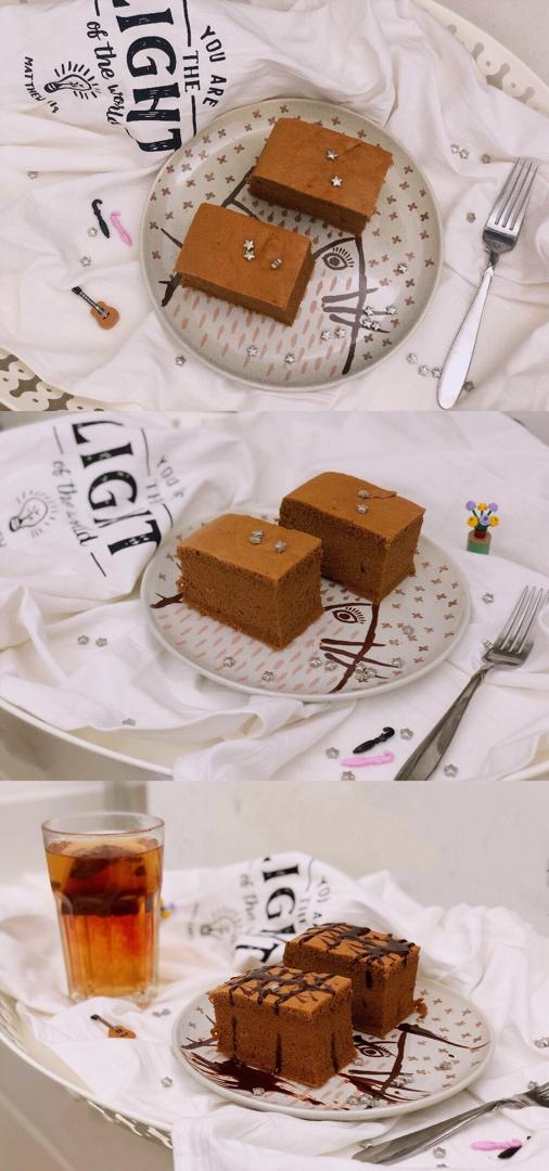 超细腻❗️巧克力可可古早蛋糕