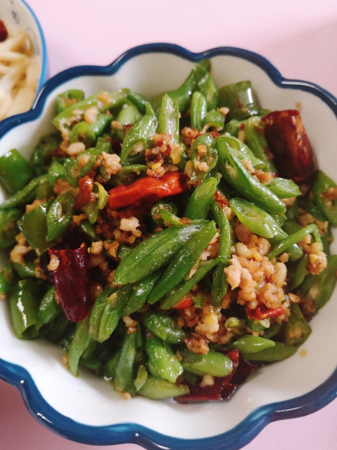家常小炒四季豆