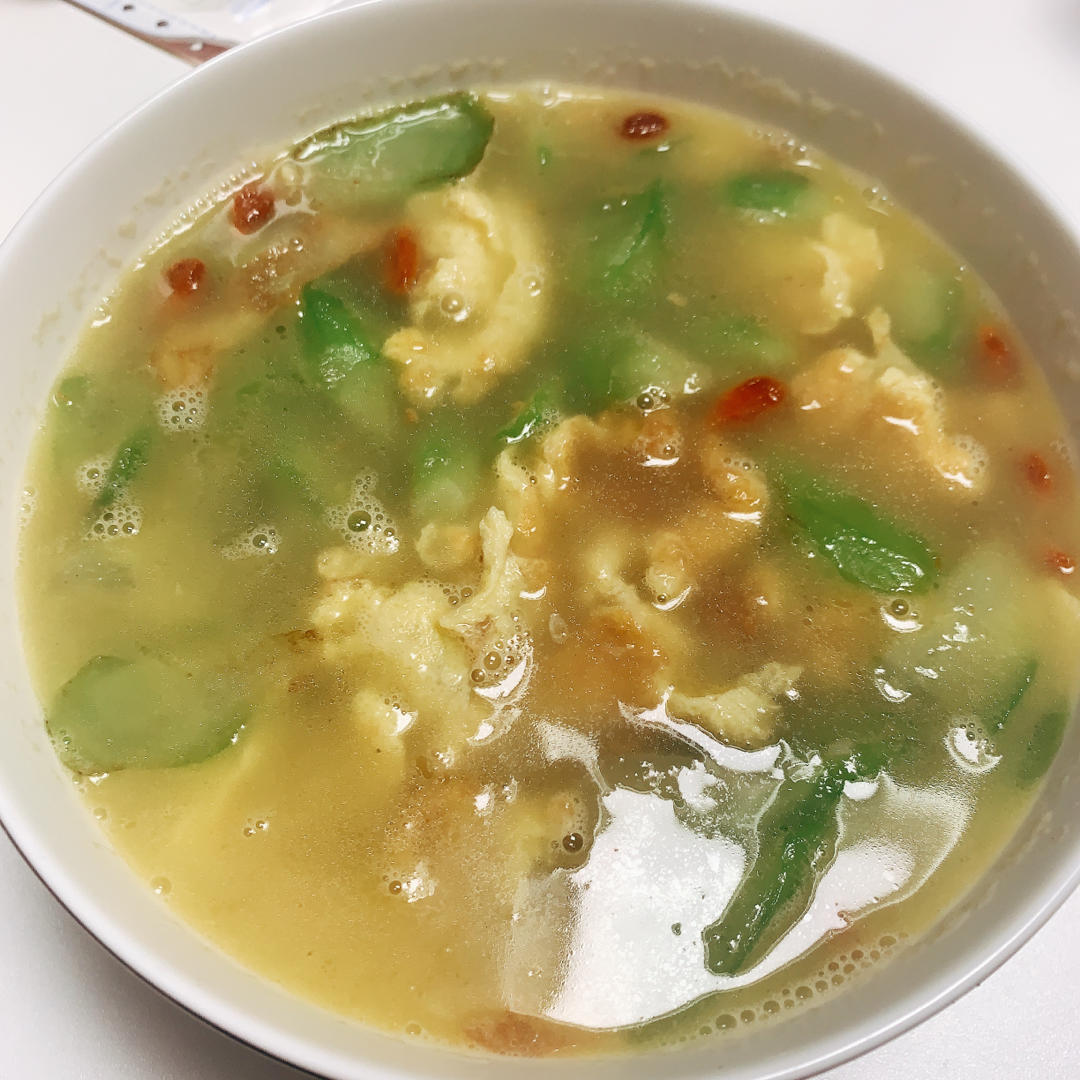 低脂低卡丝瓜菌菇蛋汤❗️好吃不胖～