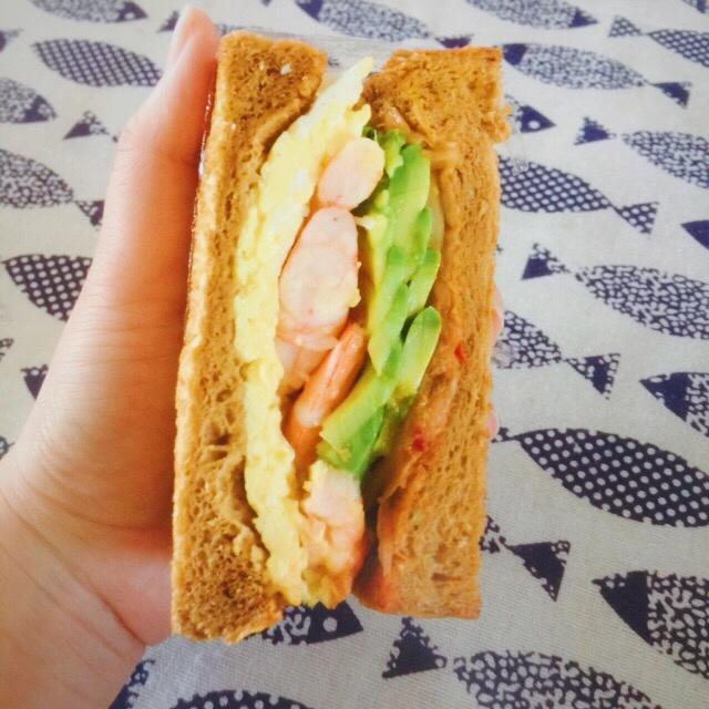 辣白菜鲜虾芝士三明治——这样很欧巴【健康一手握】