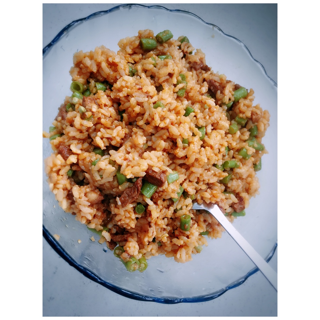 腊肉缸豆饭