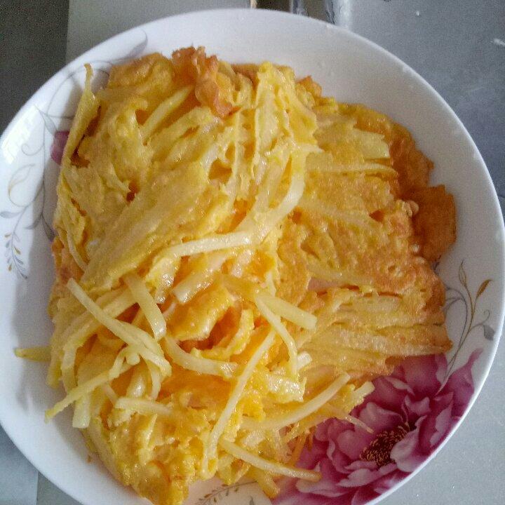 土豆丝鸡蛋饼