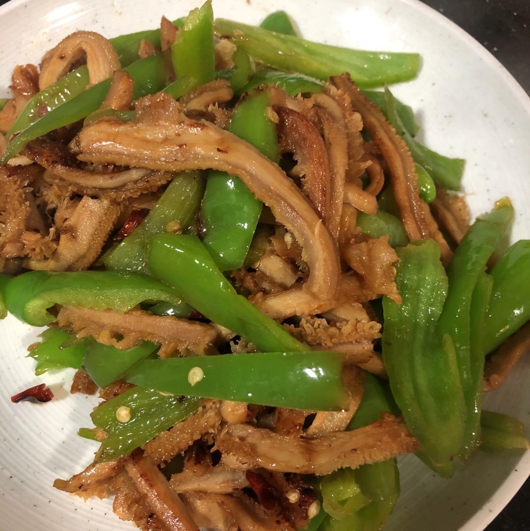 afreemox2做的青椒炒牛肚丝