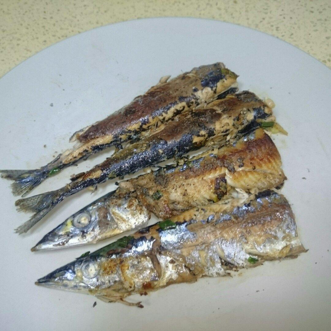 盐煎秋刀鱼