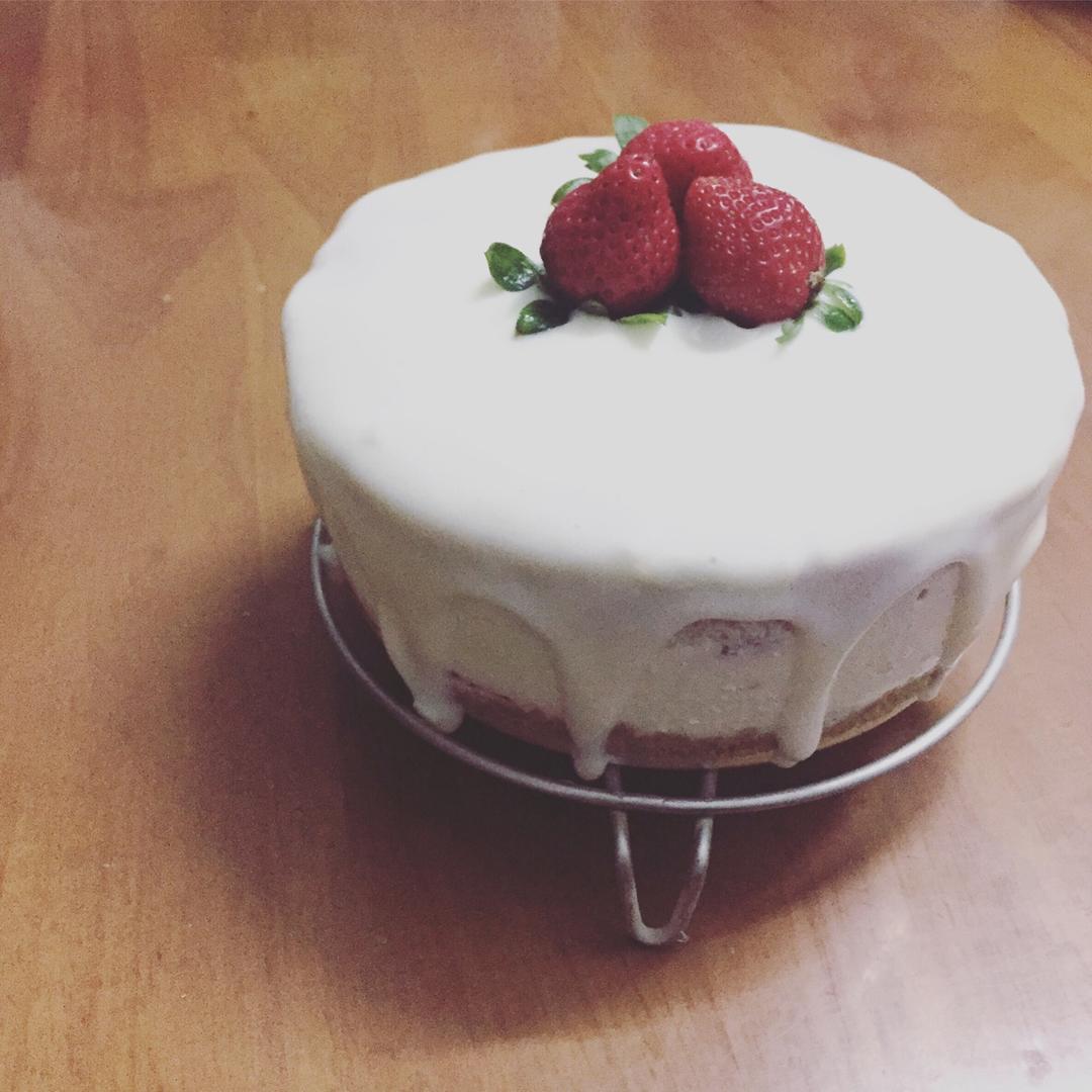 甜柿子巴伐利亚奶冻慕斯配超简单酸奶淋面