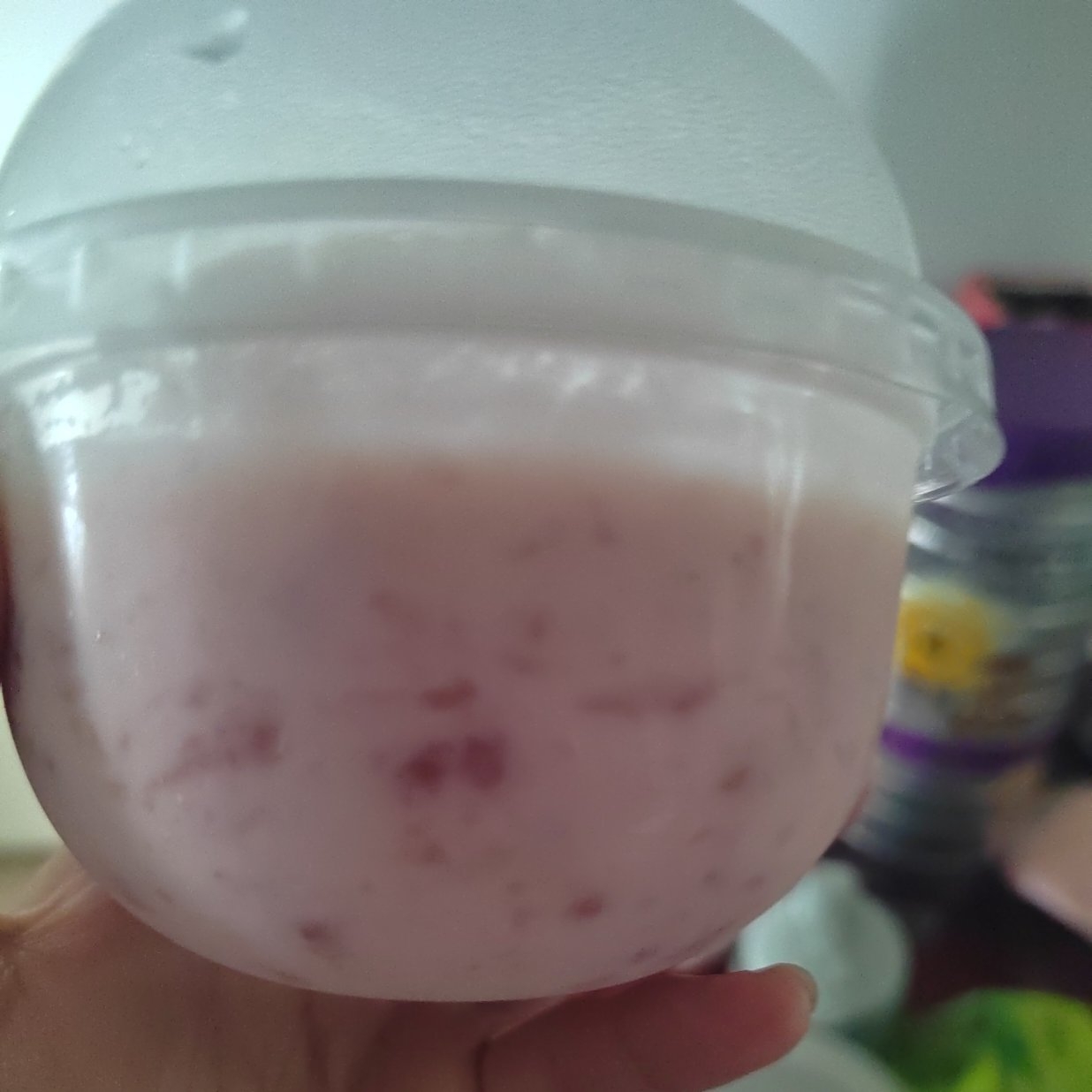 草莓奶油冰淇淋（无冰淇淋机）