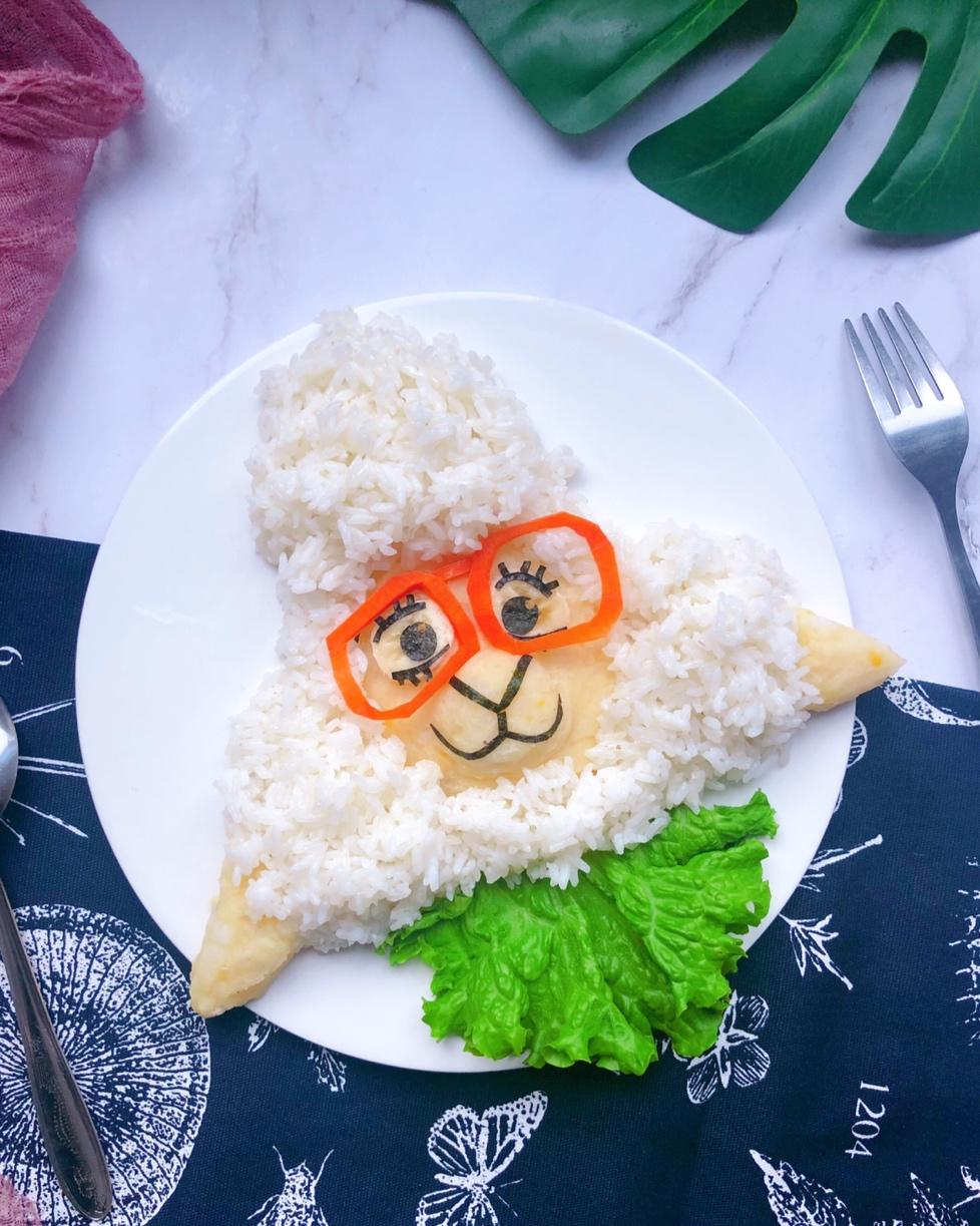 儿童趣味饭团便当（疯狂动物城🐑山羊）