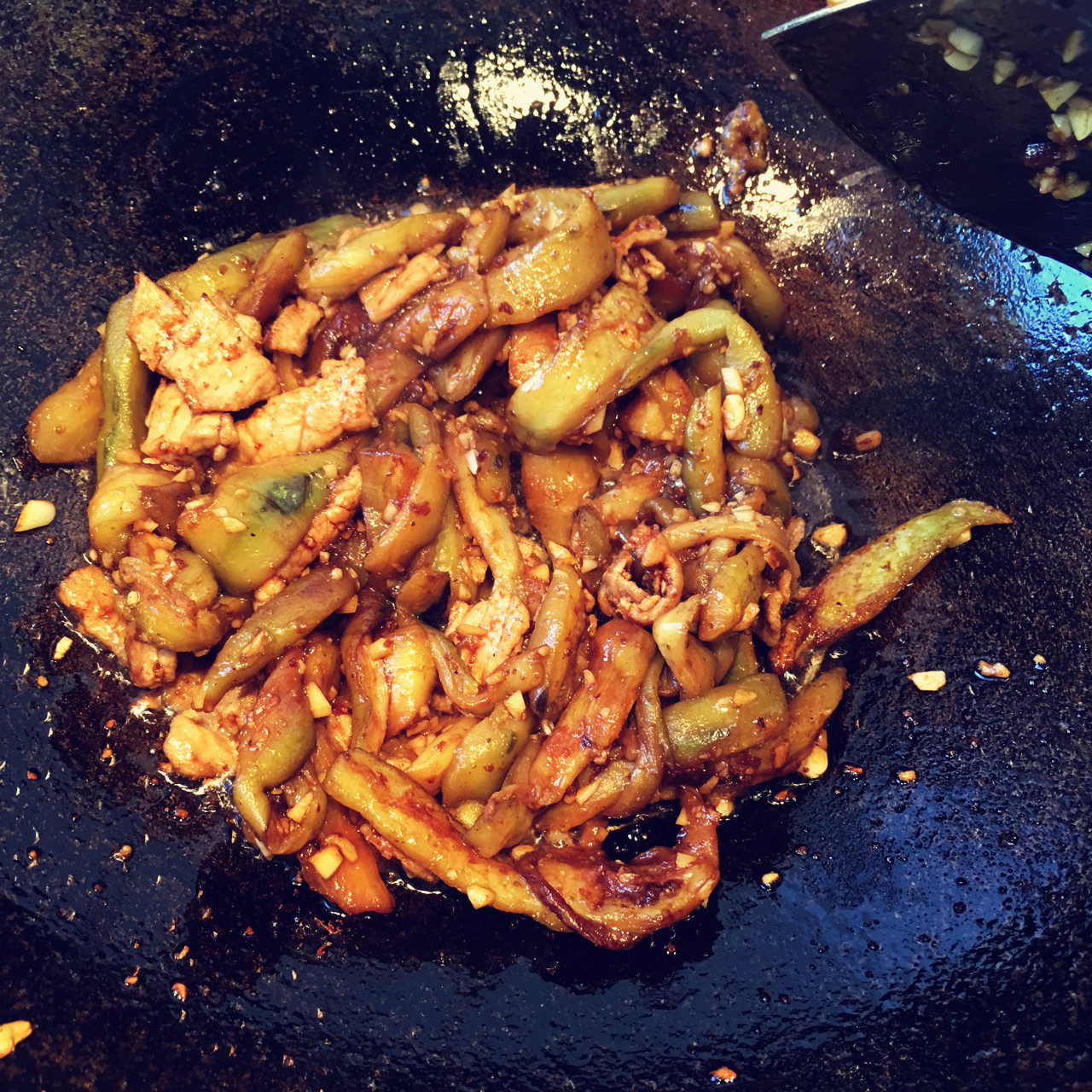 老丁的私房菜-油焖茄子