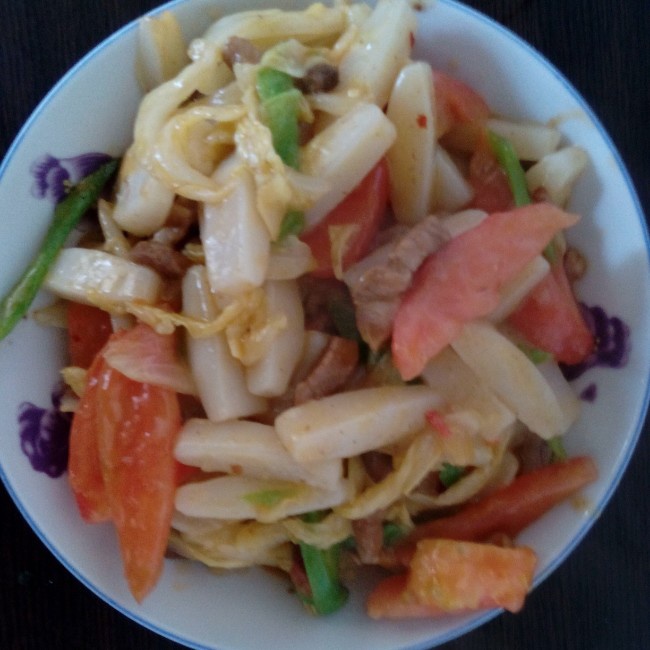 泡菜炒年糕