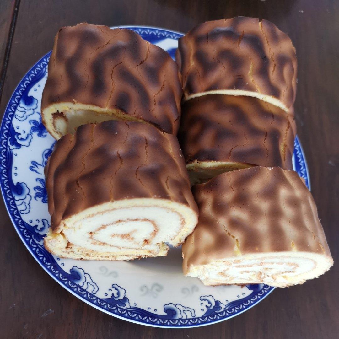 虎皮芋泥蛋糕卷