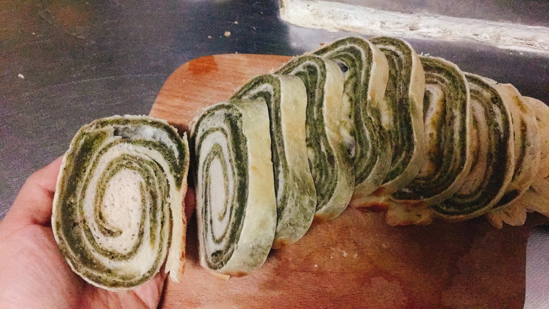 抹茶红豆馅吐司