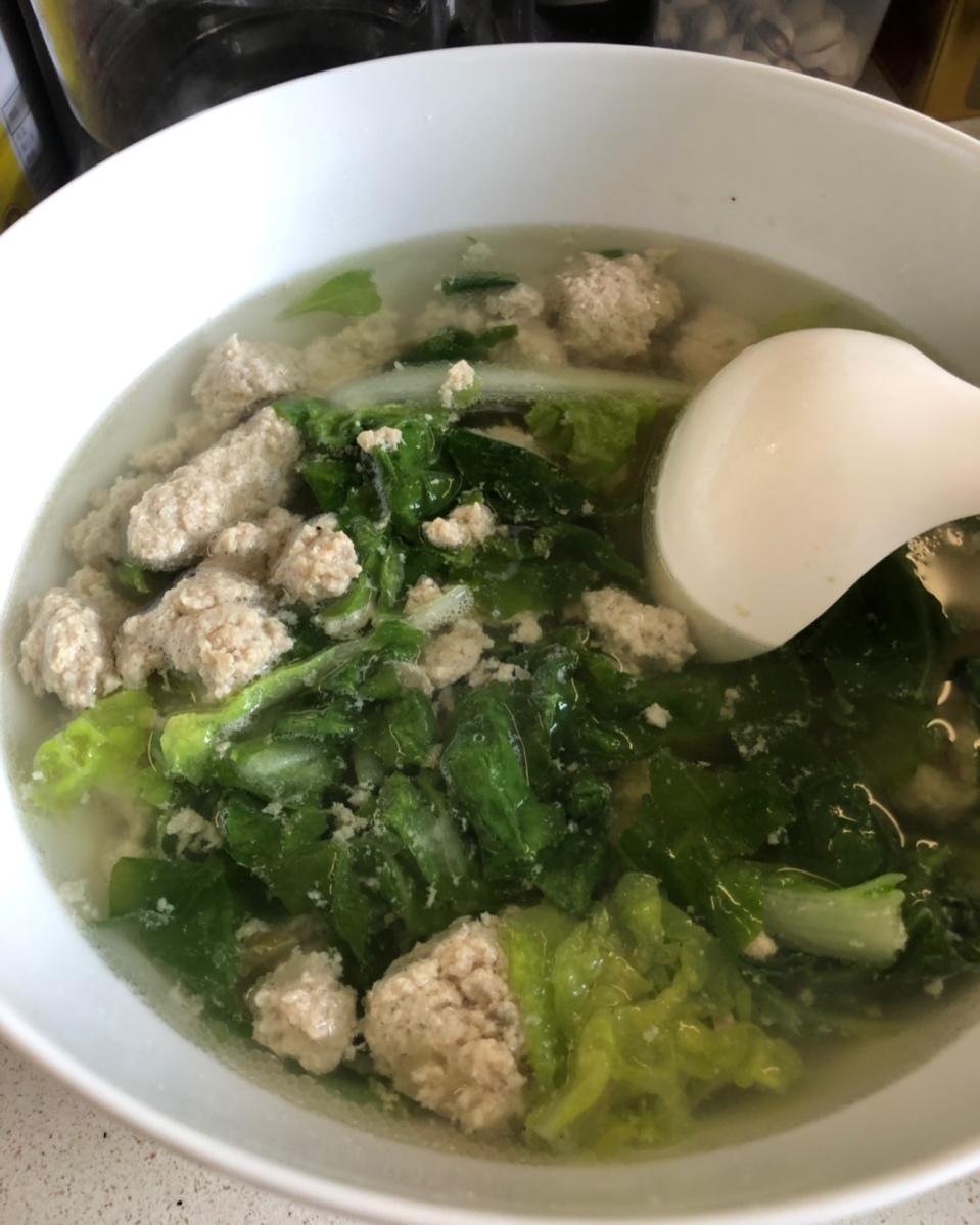 肉丸子青菜汤