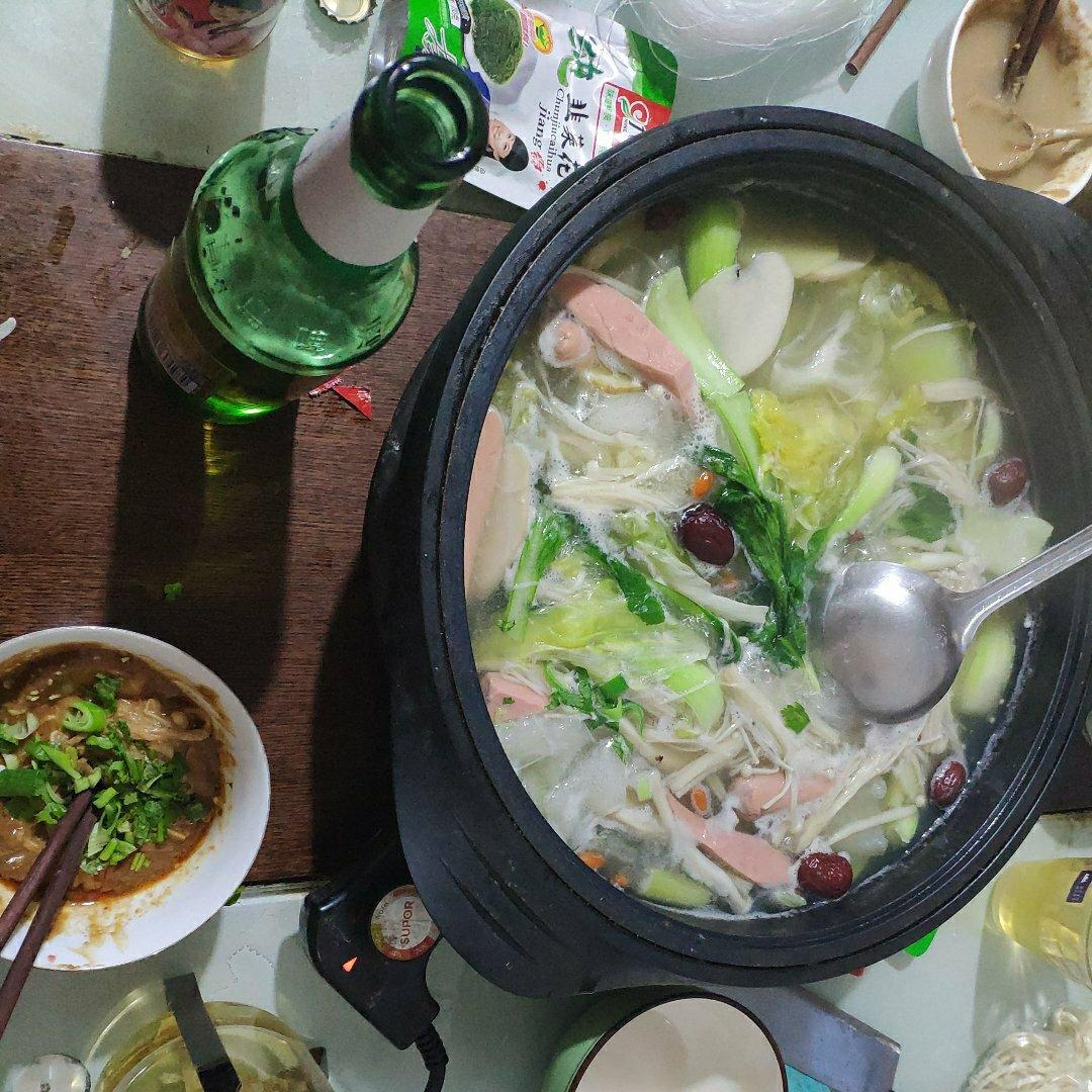 火锅涮菜自留