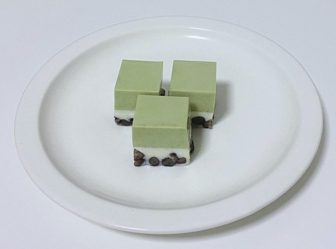 抹茶红豆奶糕