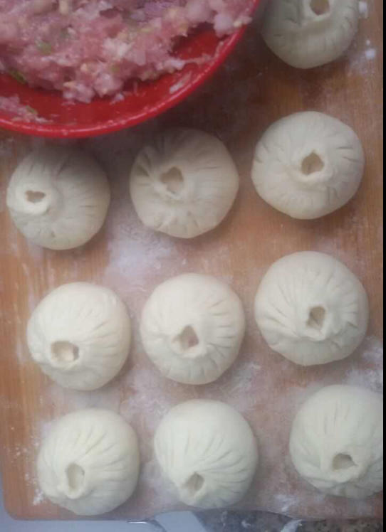 一小时快速吃上热腾包子（包括准备馅的时间）