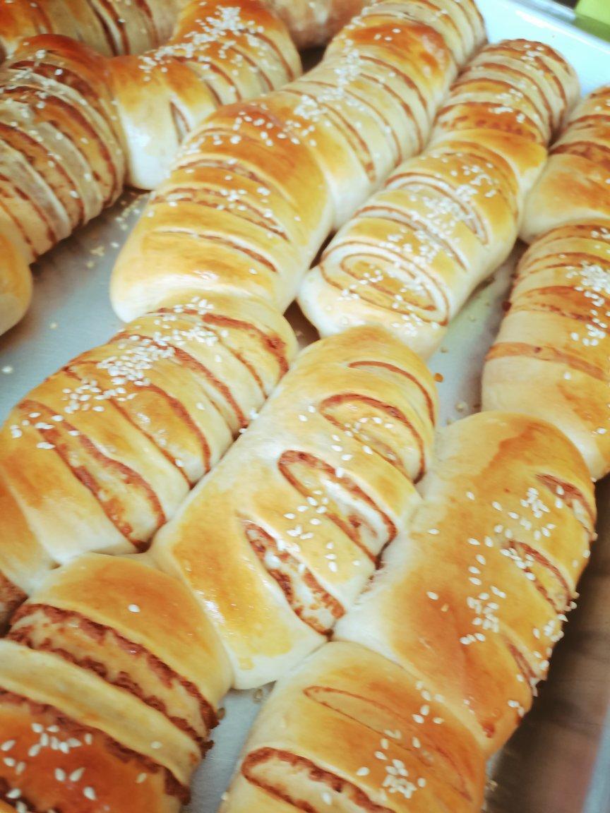 一室一厅做的香甜豆沙排包