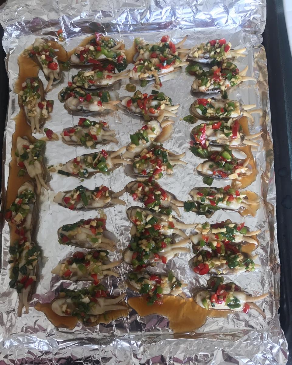 鲜滴滴的烤蛏子（烤箱版）