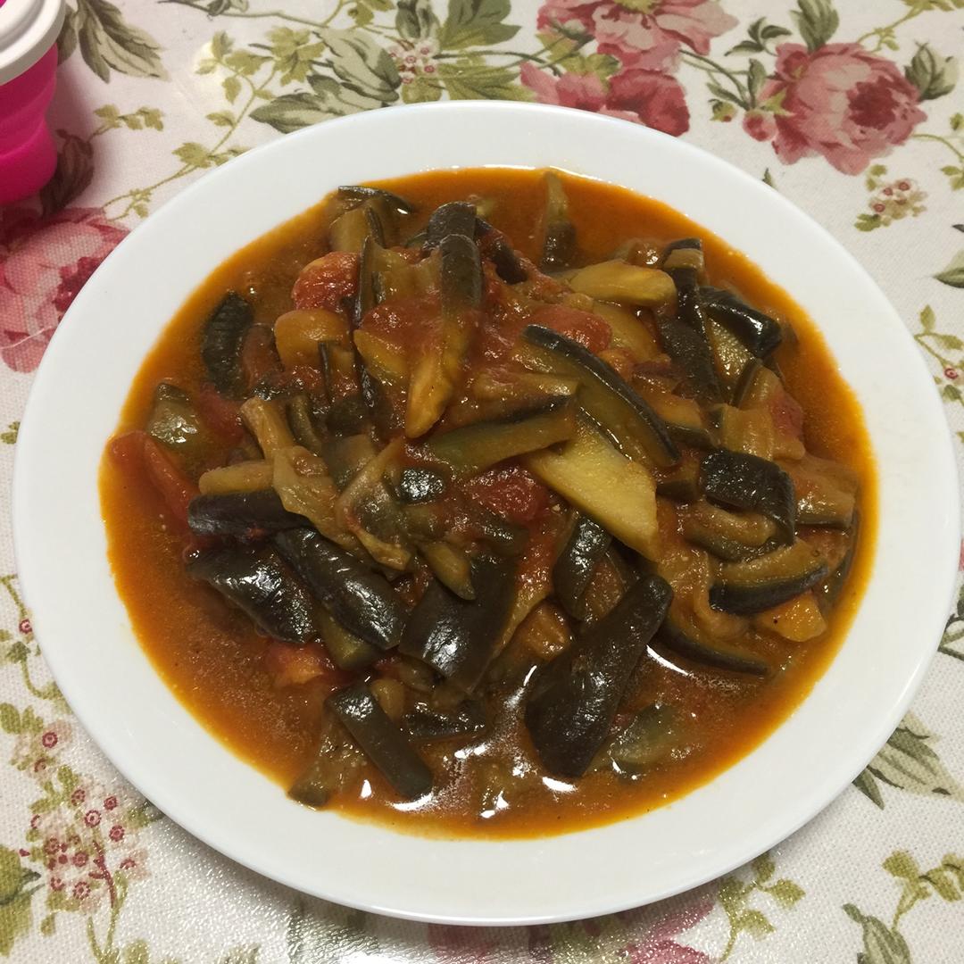 西红柿烧茄子