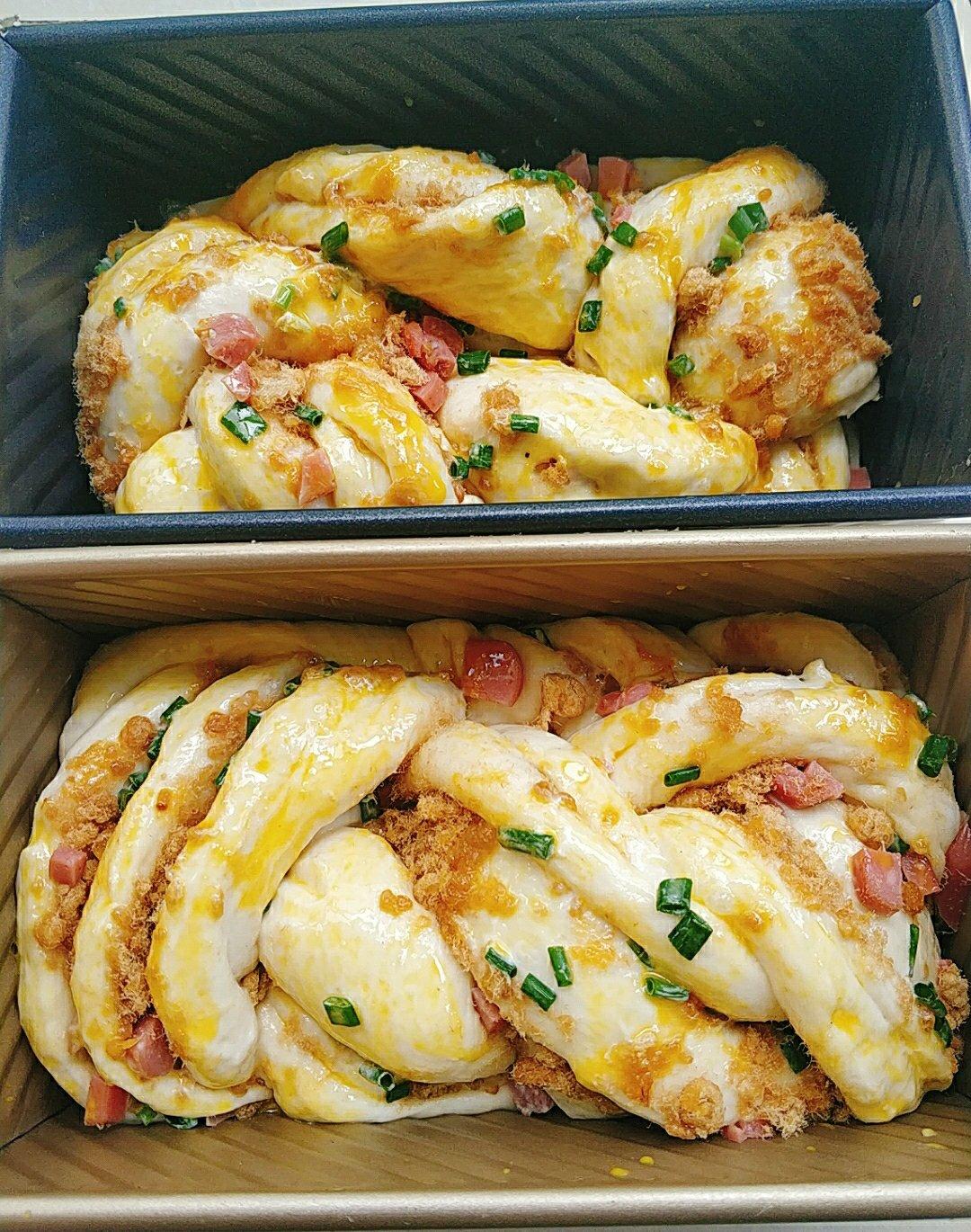 香葱肉松手撕吐司