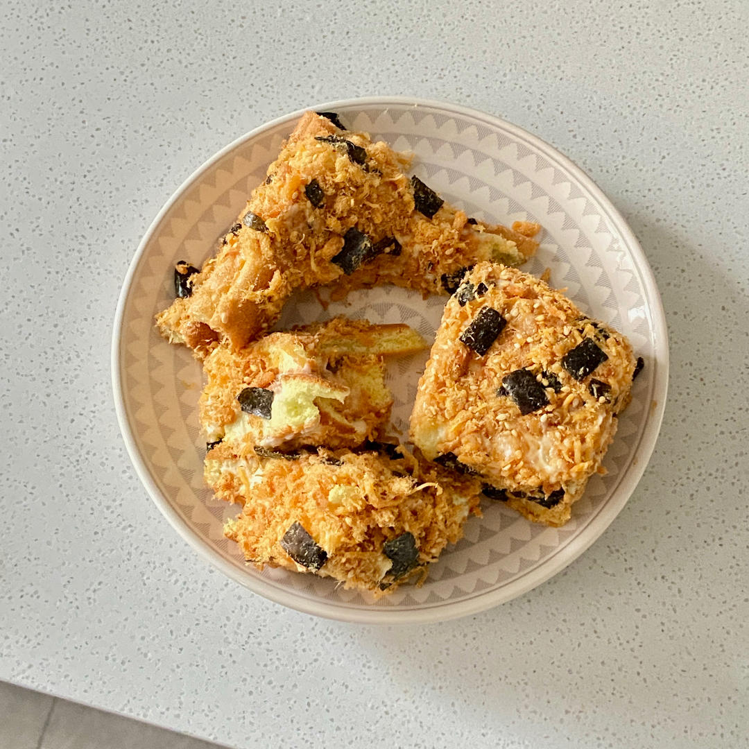 【海苔肉松小贝】酥松香甜，不浪费边角料