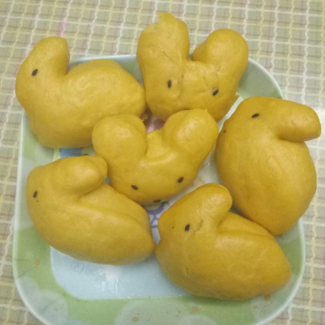 南瓜花卷馒头