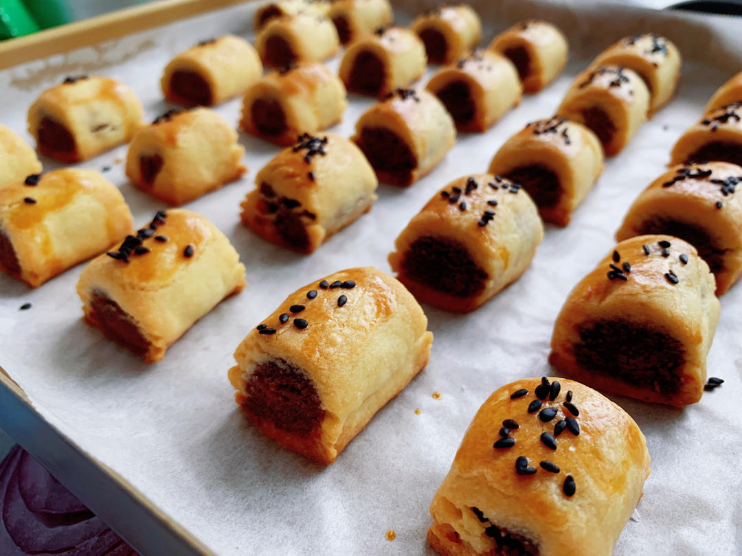 【黄金豆沙卷】待客超级香酥的豆沙小点心