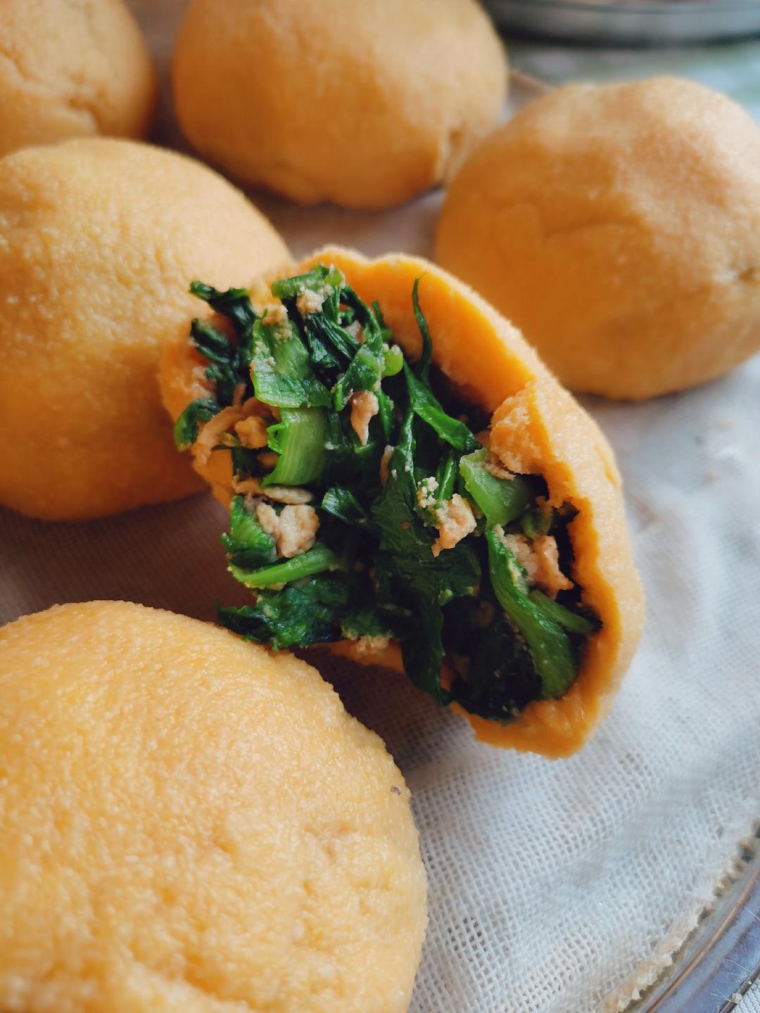 菜粑粑(玉米面)