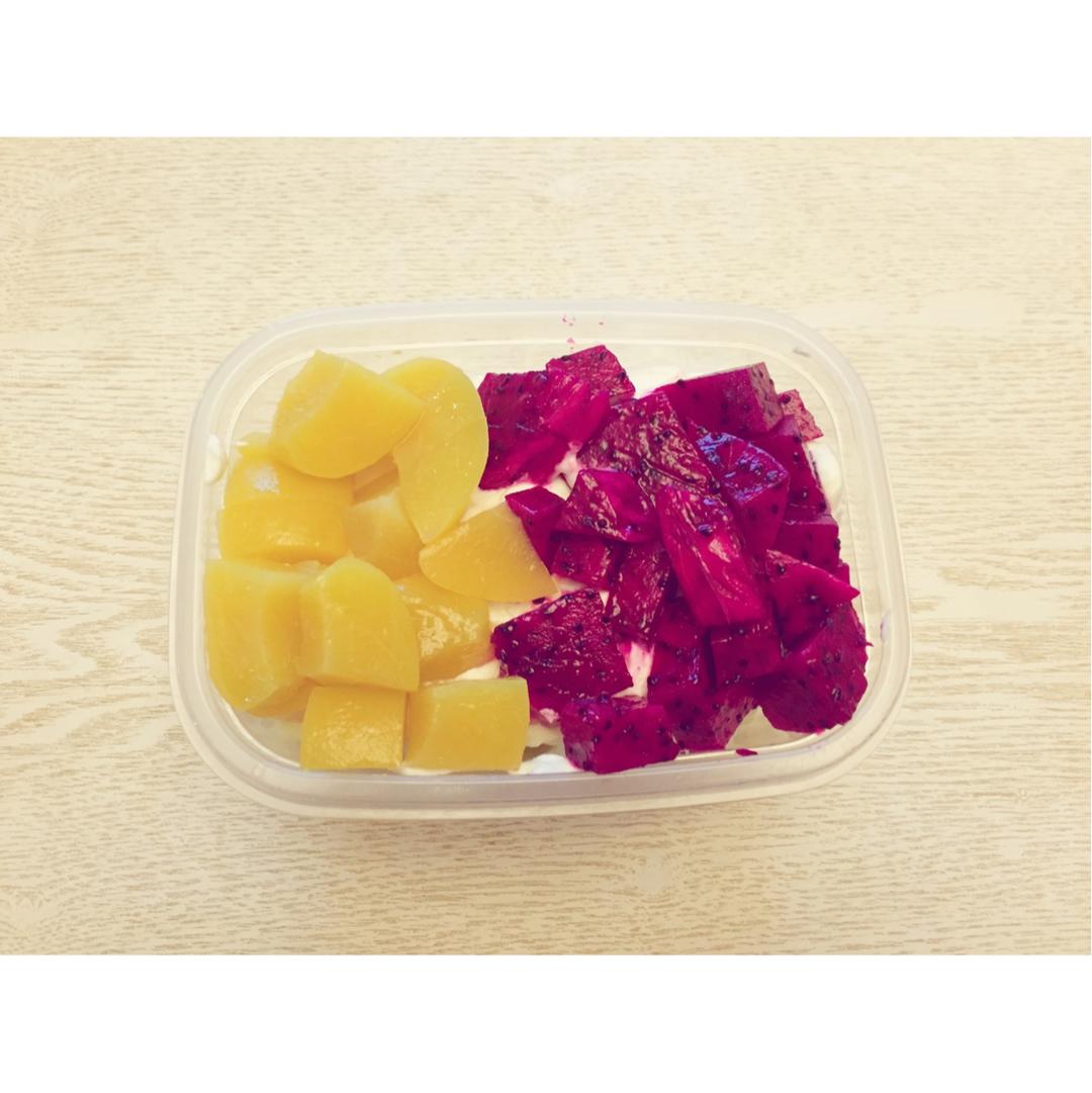 简单快手的便当饭盒水果盒子蛋糕