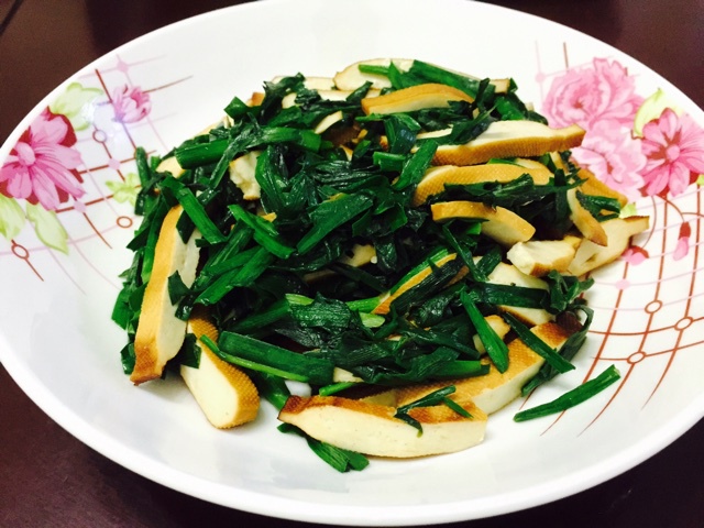 韭菜香炒顾县豆干