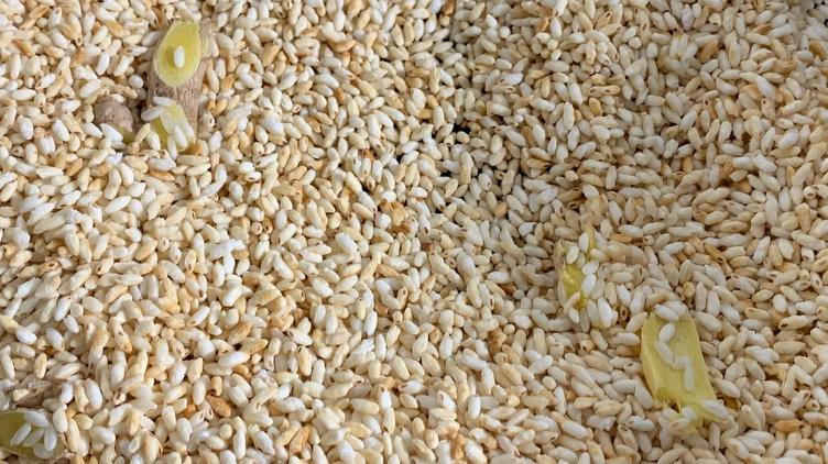 减脂炒米茶的做法