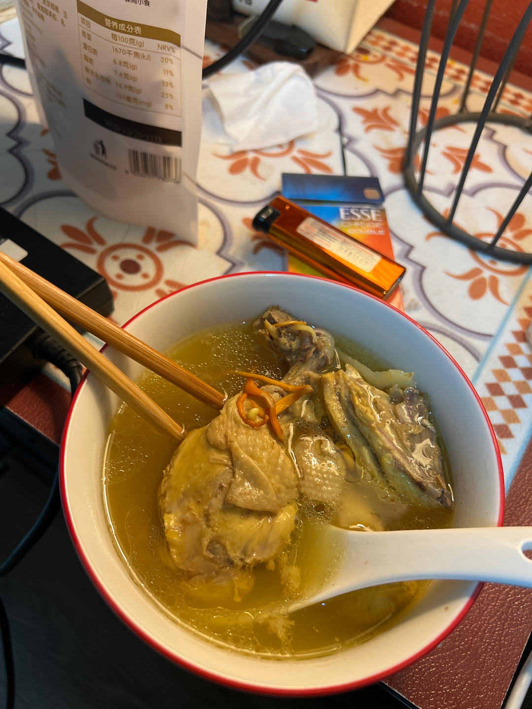 虫草花母鸡汤