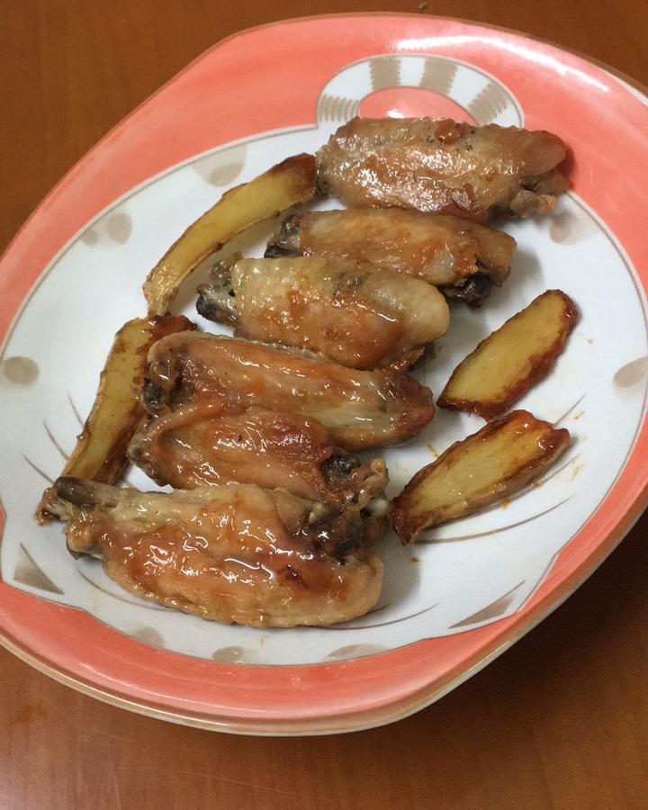 电饭锅版的盐焗鸡翅