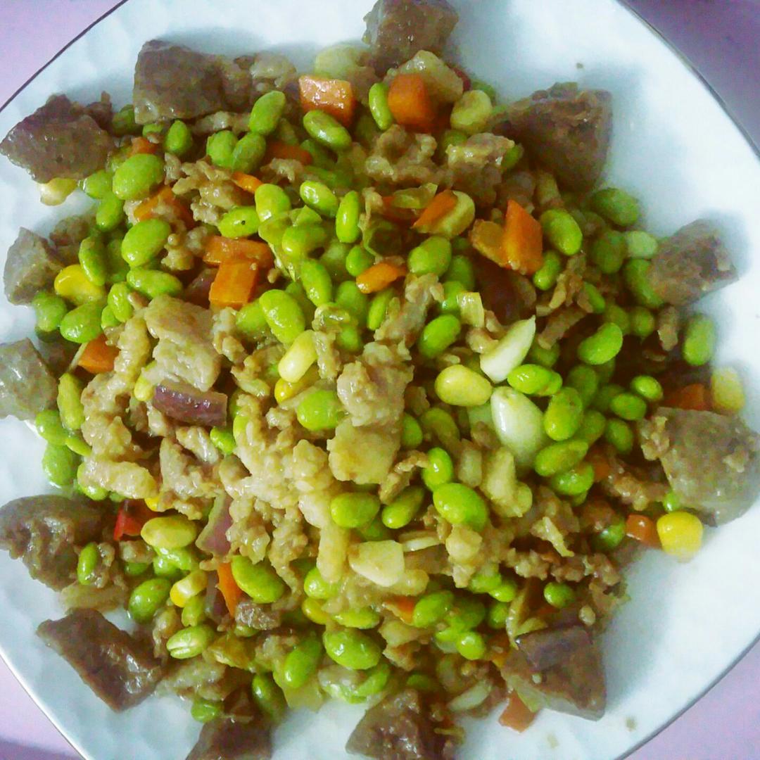 青豆炒肉