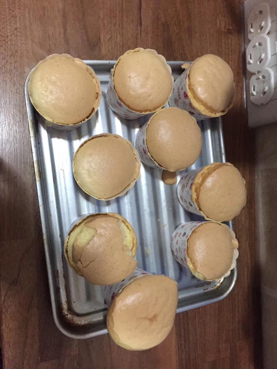不塌不皱的光滑圆润版纸杯戚风（内含减糖版宝宝可吃）