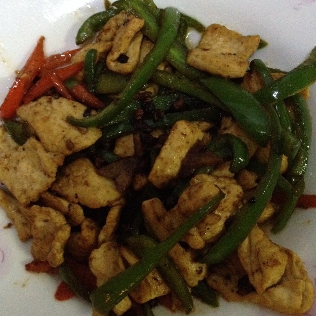 双椒鸡丝