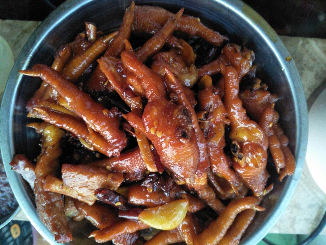 香辣烧鸡爪